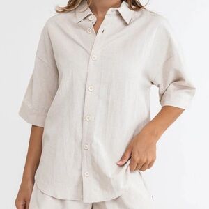 RHYTHM‎ Classic Lounge Shirt - Oat
